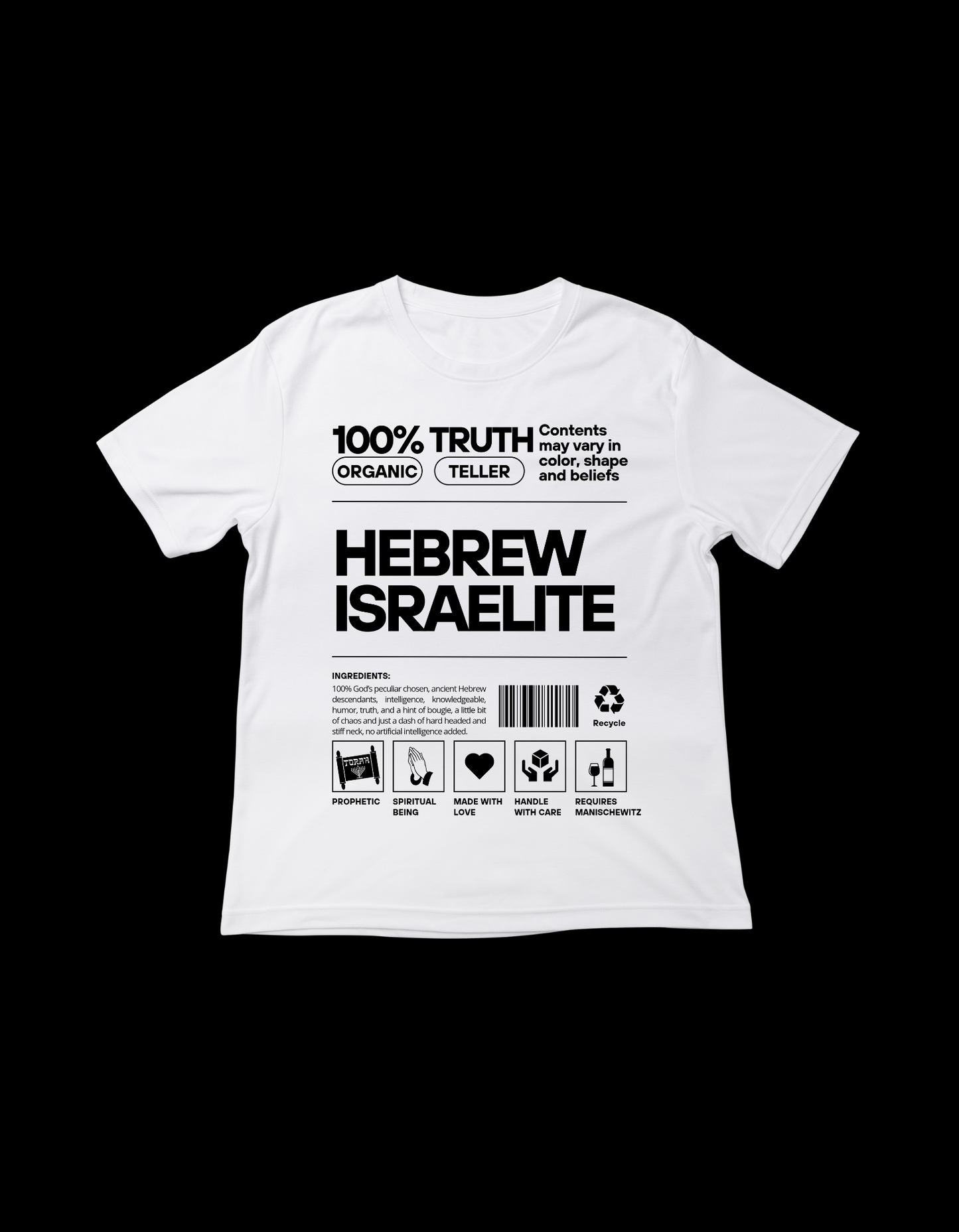 100% Organic Hebrew Israelite