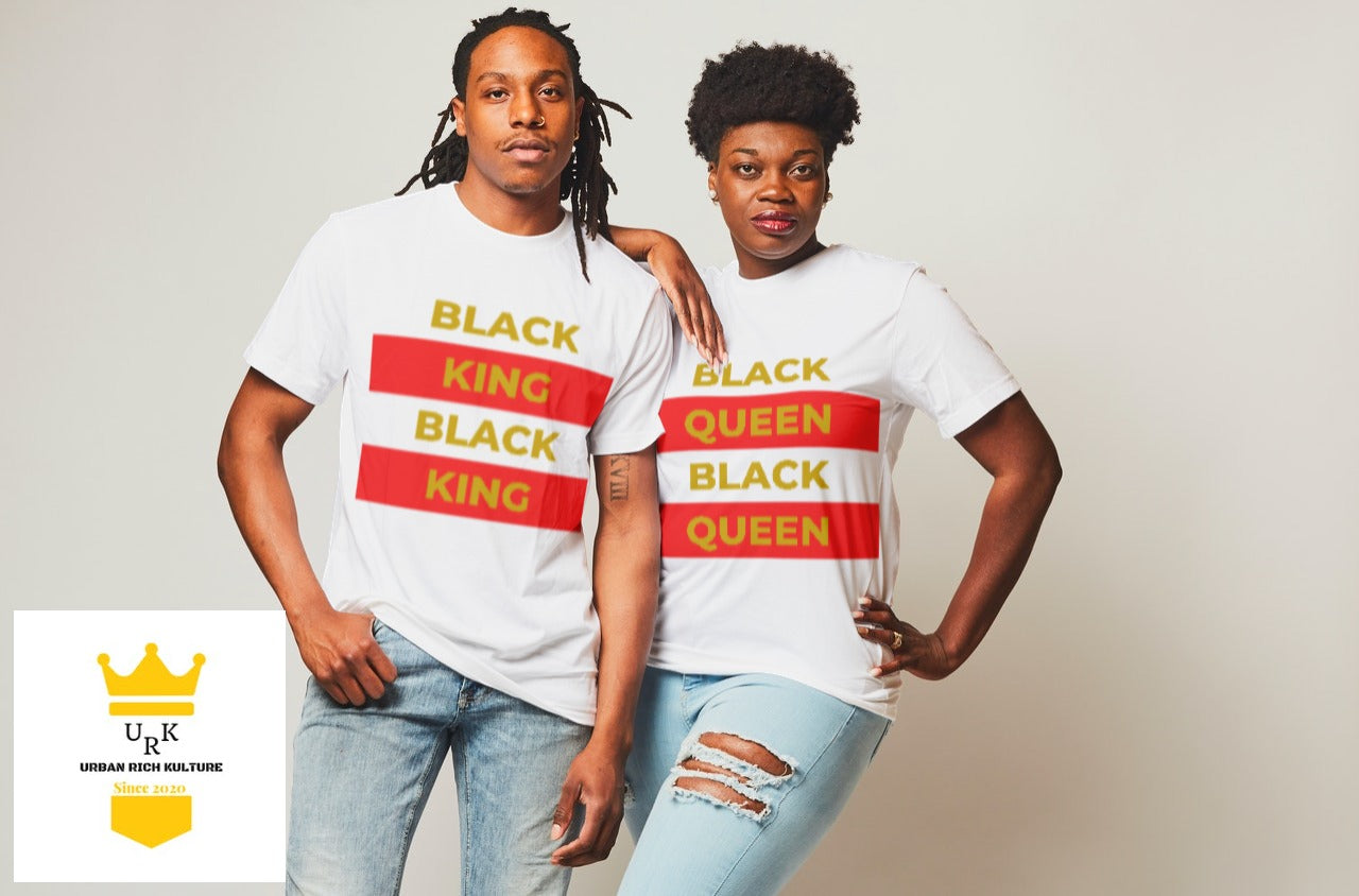 Black King + Black Queen 2 Tone Tee