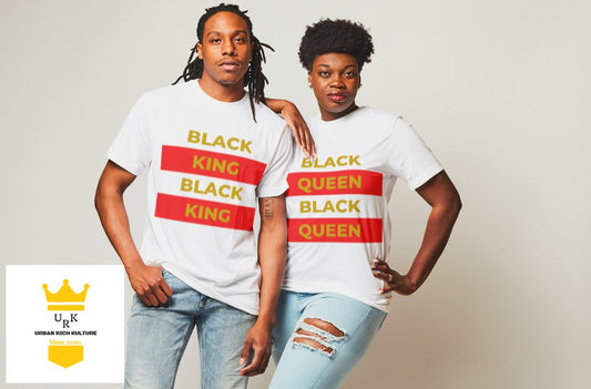 Black King + Black Queen 2 Tone Tee